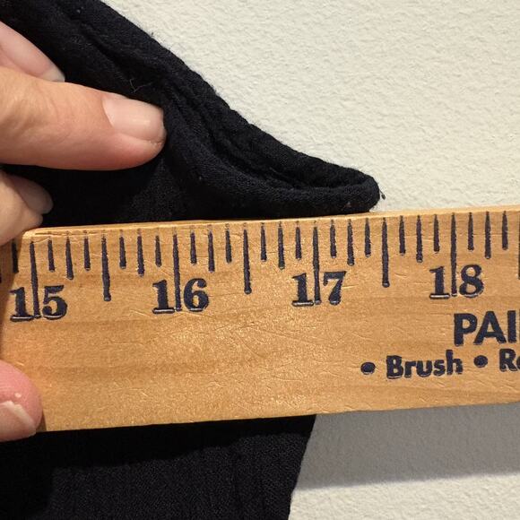 Magic Dress Womens Free Size Black‎ Floral Embroidered Maxi Boho India Crinkle - Picture 9 of 11